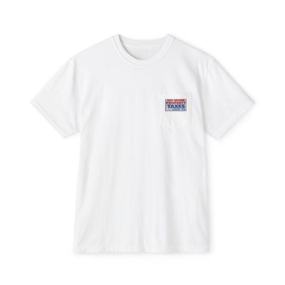 "No More Property Taxes in Florida" Pocket T-Shirt —  Winter 2026-OurSeniors.net