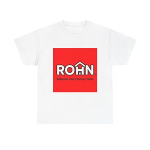ROHN-Release Our Homes Now Red Logo-Unisex Heavy Cotton Tee