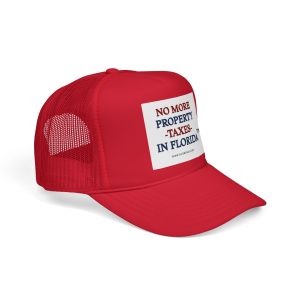 Alternative view of No More Property Taxes in Florida Trucker Cap